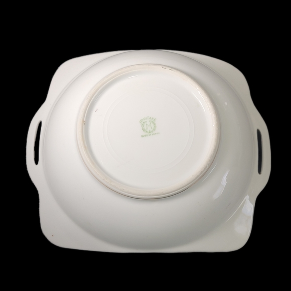 Vintage Noritake Bowl Dish Pink Luster Square MCM Springtime Florals - Picture 6 of 6